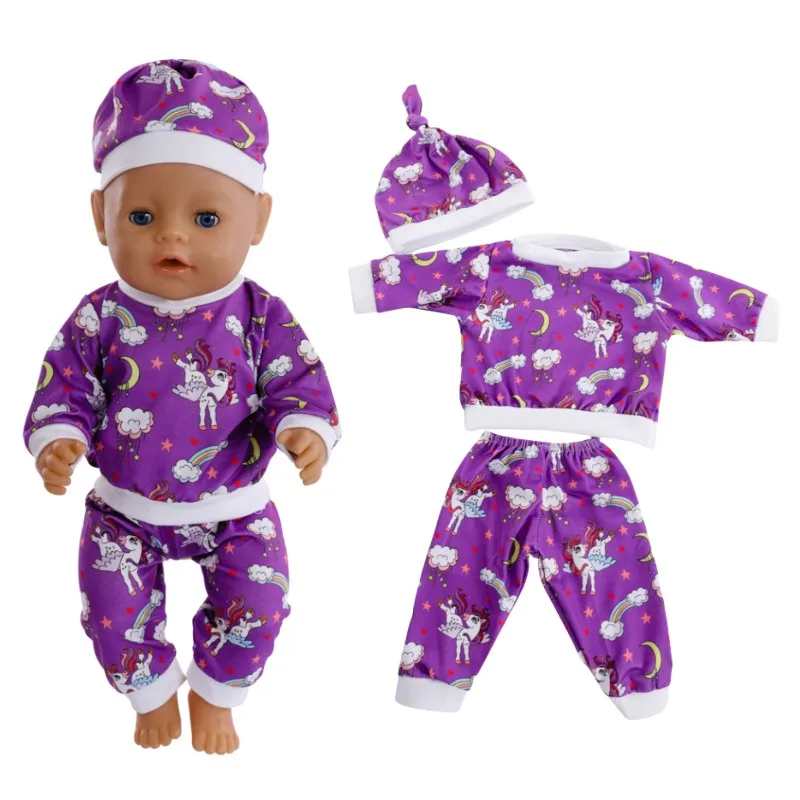 신생아 생일 축제 선물용 인형 옷, 여아용 귀여운 롬퍼 세트, 43cm, 18 인치