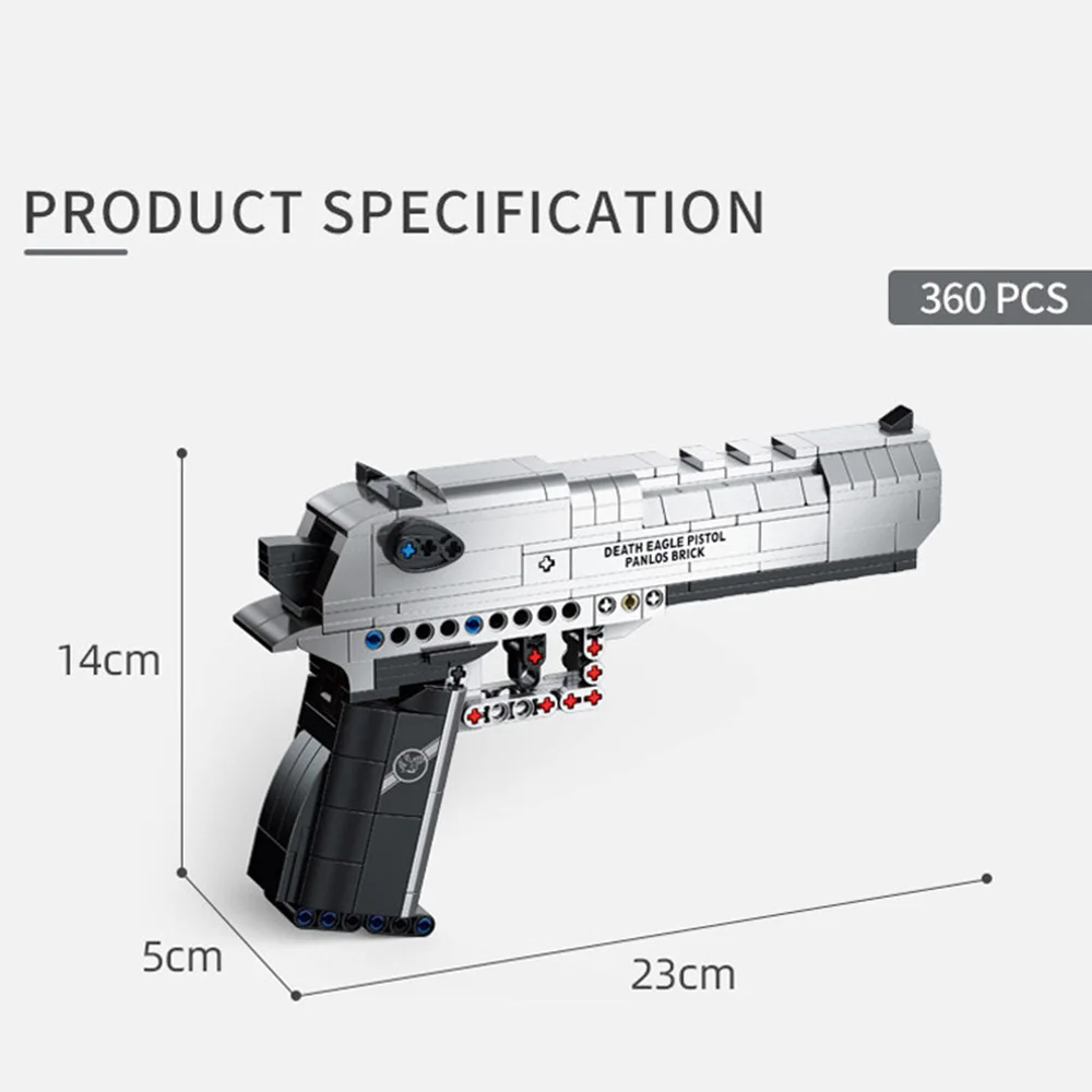 WW2 PPK Desert Eagle Military Series Bricks M92 Pistol USP Gun Model Bricks Building Blocks giocattoli per bambini Boy Kids Gifts