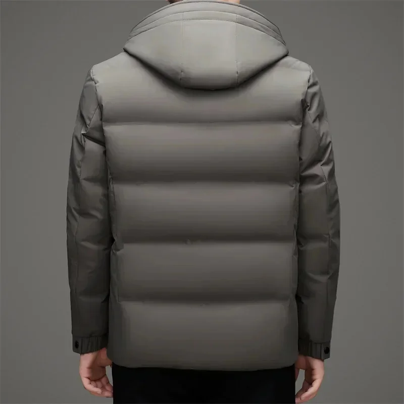 Men's Winter Short Down Jacket Luxury Designer Clothing Thickened Filling Goose Male Coat Men