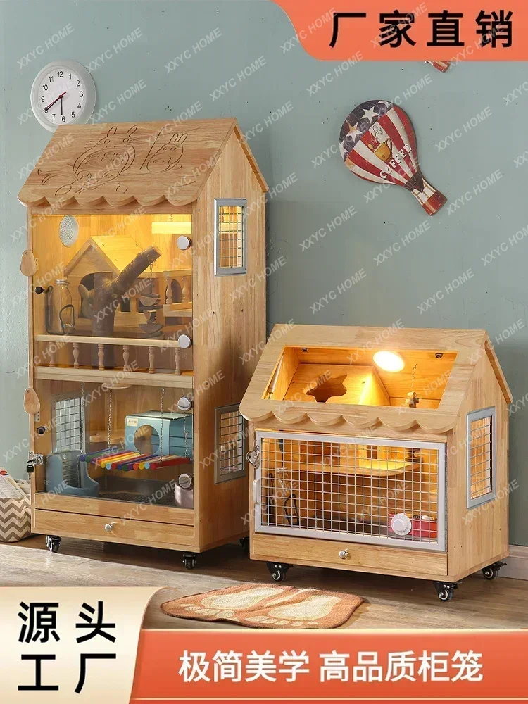 Chinchilla Cabinet Cage Air Conditioning Ice Nest Squirrel Villa Pet Hamster Cabinet Honey Kangaroo Cabinet