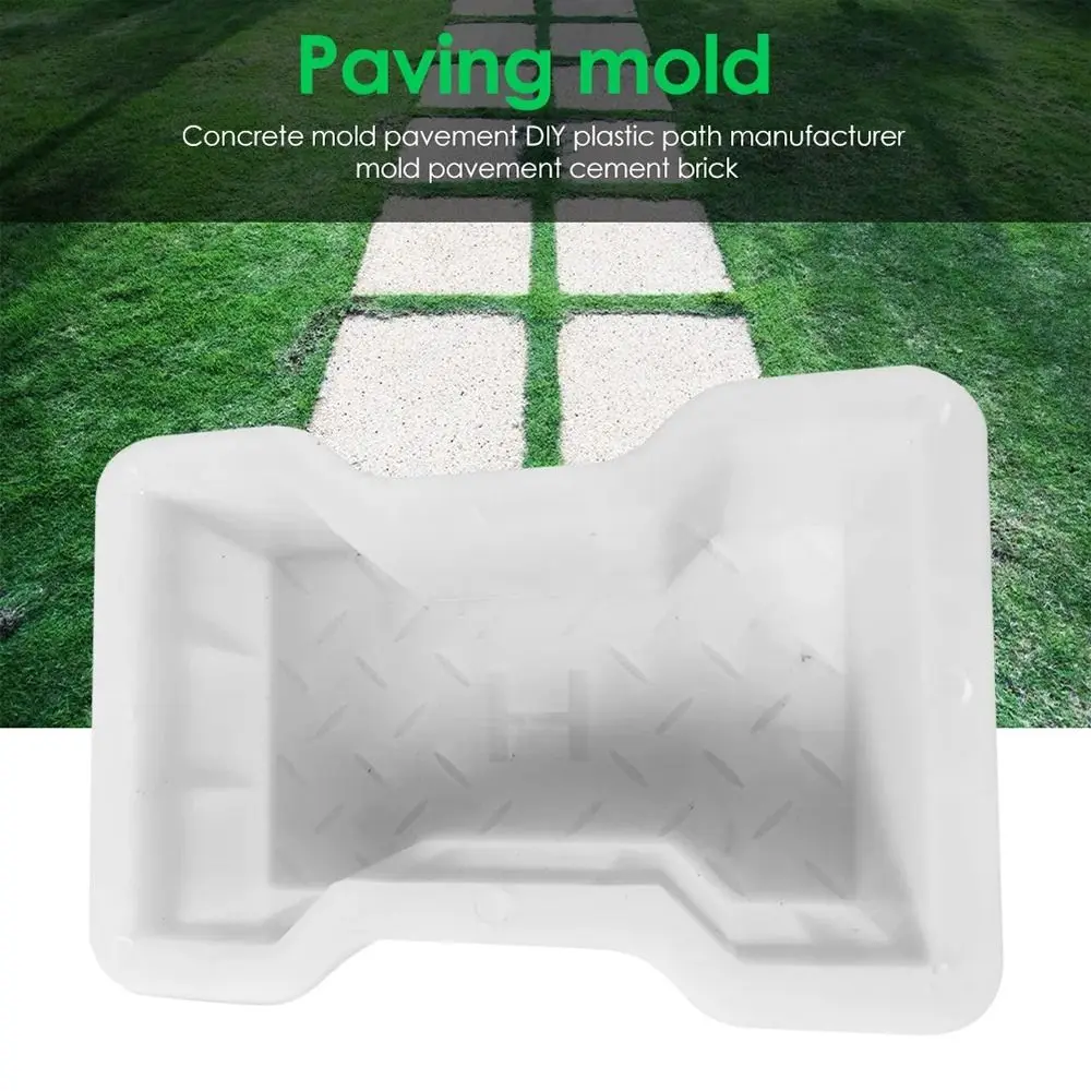 1Pcs 22x13.5cm Paving Brick Mould H Shape Plastic Concrete Path Maker Mold Reusable DIY Walk Maker For Lawn Patio Yard Garden view 5