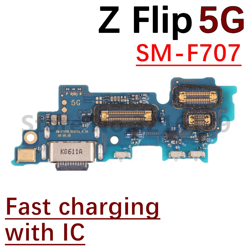 USB Charging Port Dock Charger Plug Connector Board Flex Cable With MIC For Samsung Galaxy Z Flip3 Flip4 Flip5 Flip 5G