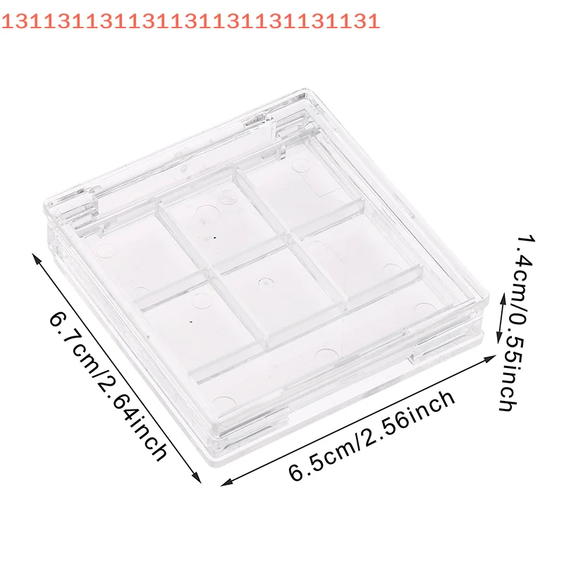 للنساء الفتيات ماكياج مبتدئين ظلال العيون أداة 6 شبكات فارغة عينيه لوحة DIY بها بنفسك العين مخزن للمكياج #2