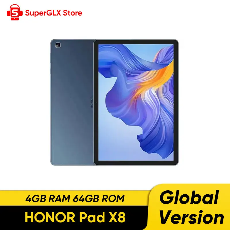 Global Version HONOR Pad X8 10.1'' HD Large Screen Octa-core MTK8786 Eye Protection Ultra-slim Tablet Android 12 WiFi & 4G LTE