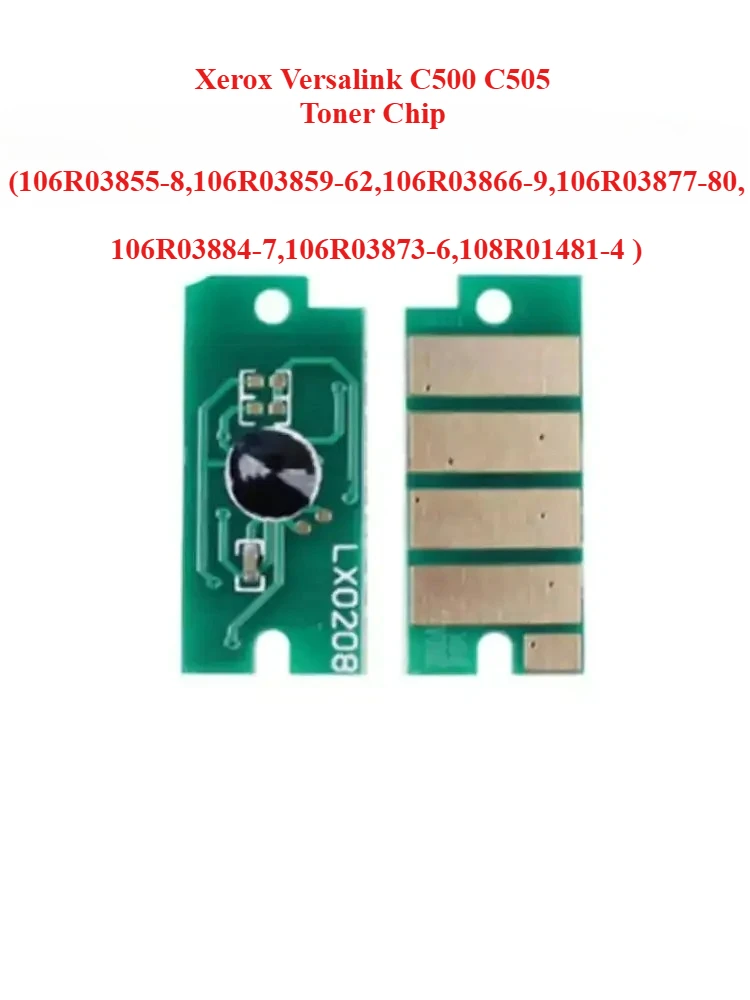 Xerox Versalink C500 C505 Toner Chip (106R03855-8,106R03859-62,106R03866-9,106R03877-80,106R03884-7,106R03873-6,108R01481-4 )