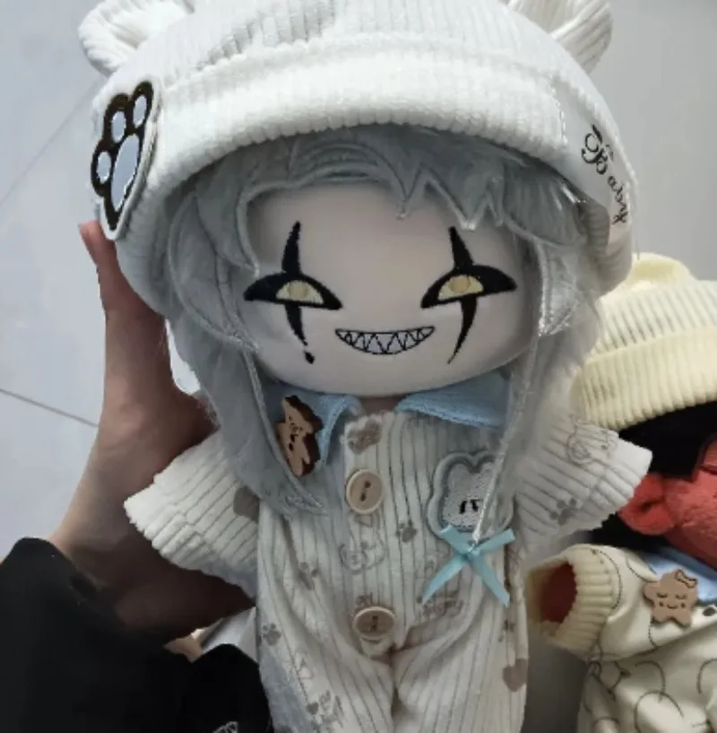 Monster Handsome Soft Cotton Doll 20cm Anime Cosplay Plush Stuffed Skeleton Body Kawaii Dress Up Clothes Plushies Gift