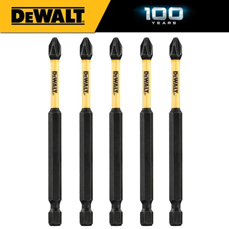 DEWALT PH2 Screwdriver Bit Hex Shank 89mm Longer Life #2 Impact Electric Drill Bit Set 10X Screw Drill Head Power Tools Part