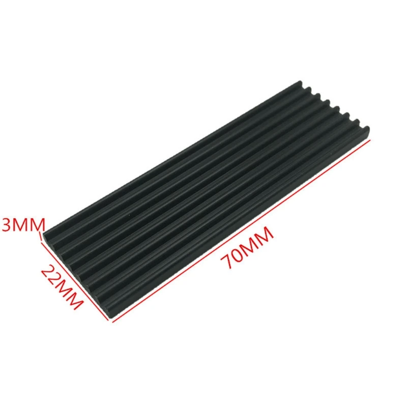 M.2 2280 ssd用ヒートシンク,ソリッドステート,m2nvme用,熱冷却パッド,70x22x3mm, 1セット,1セット