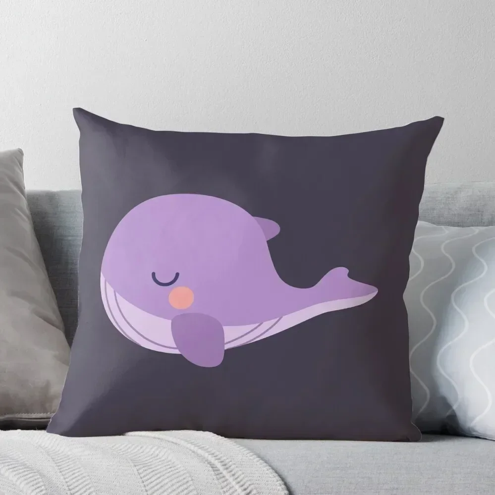 Tinytan purple whale plush Throw Pillow Pillowcases Bed Cushions Plaid Sofa Cushion Cover pillow