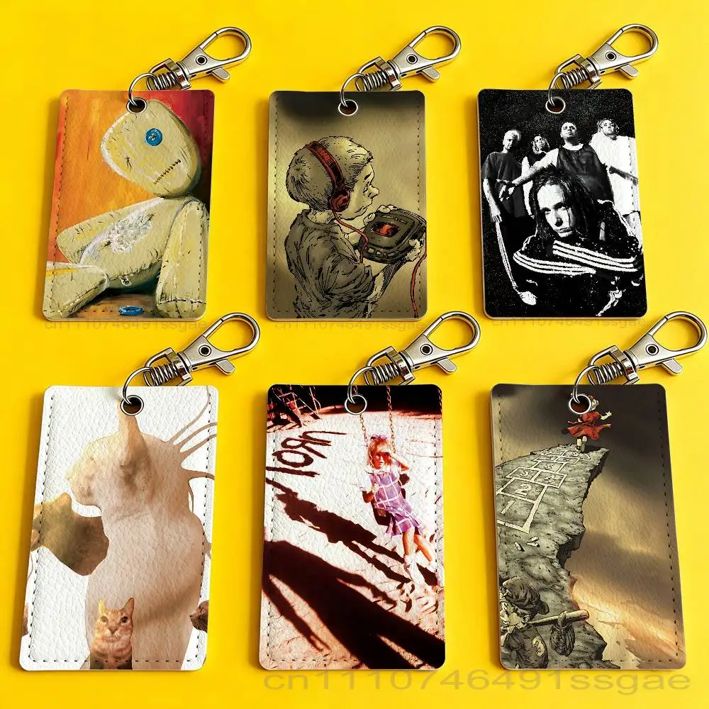 

Band K-Korn U-Untitled Cool Card Holder Keychain Badge Holder Card Pass Hang Rope Lariat Lanyard for Key Rings Accessories Gift