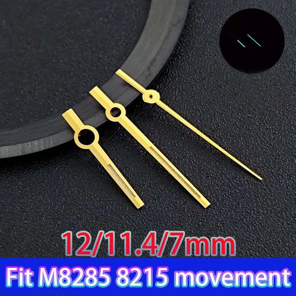 Miyota 8285/8215 Watch hands Green Luminous Rose Gold Sliver Style Fits Miyota 8285/8215 Movement watch replace accessories
