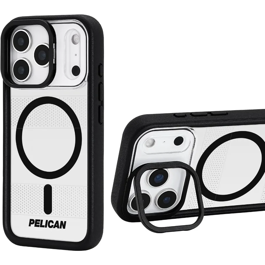

Protector iPhone 17 Pro Case with Camera Stand [MagSafe Compatible] Rugged Magnetic Phone Case with 16ft Military