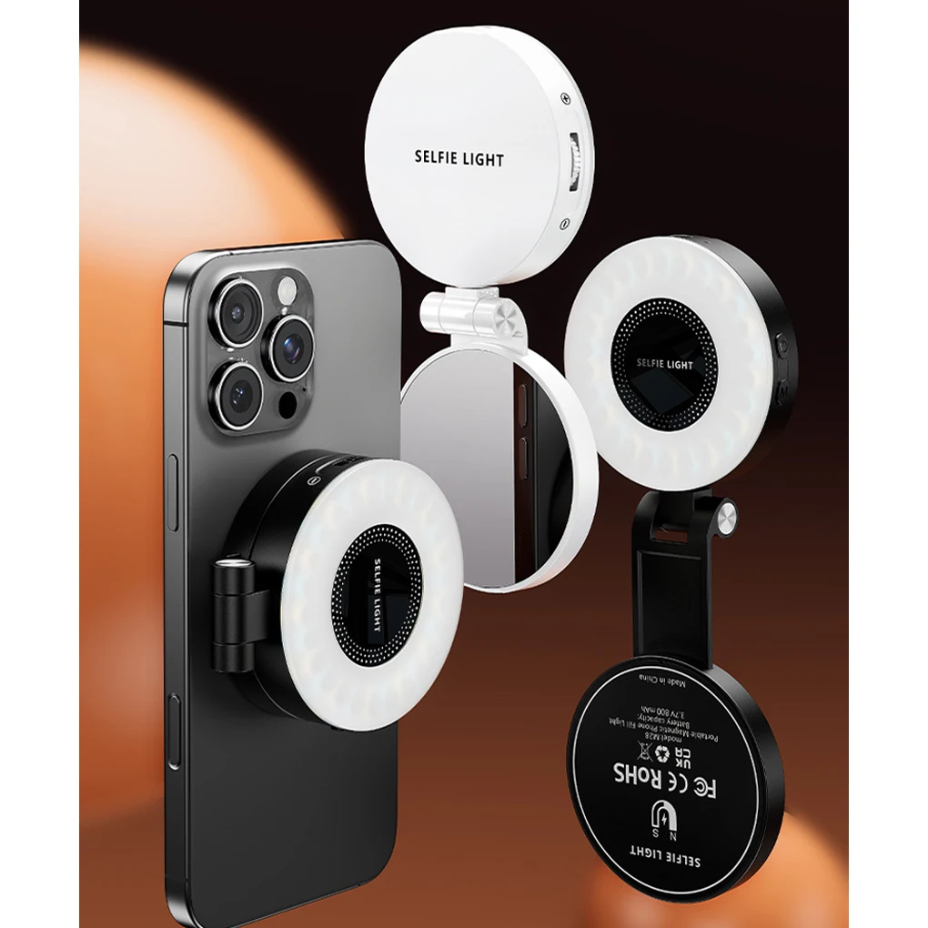 

Revolutionary Fill Light For Smartphone Vlogs/Photography Magnetic Selfie Rings Light Brightness white