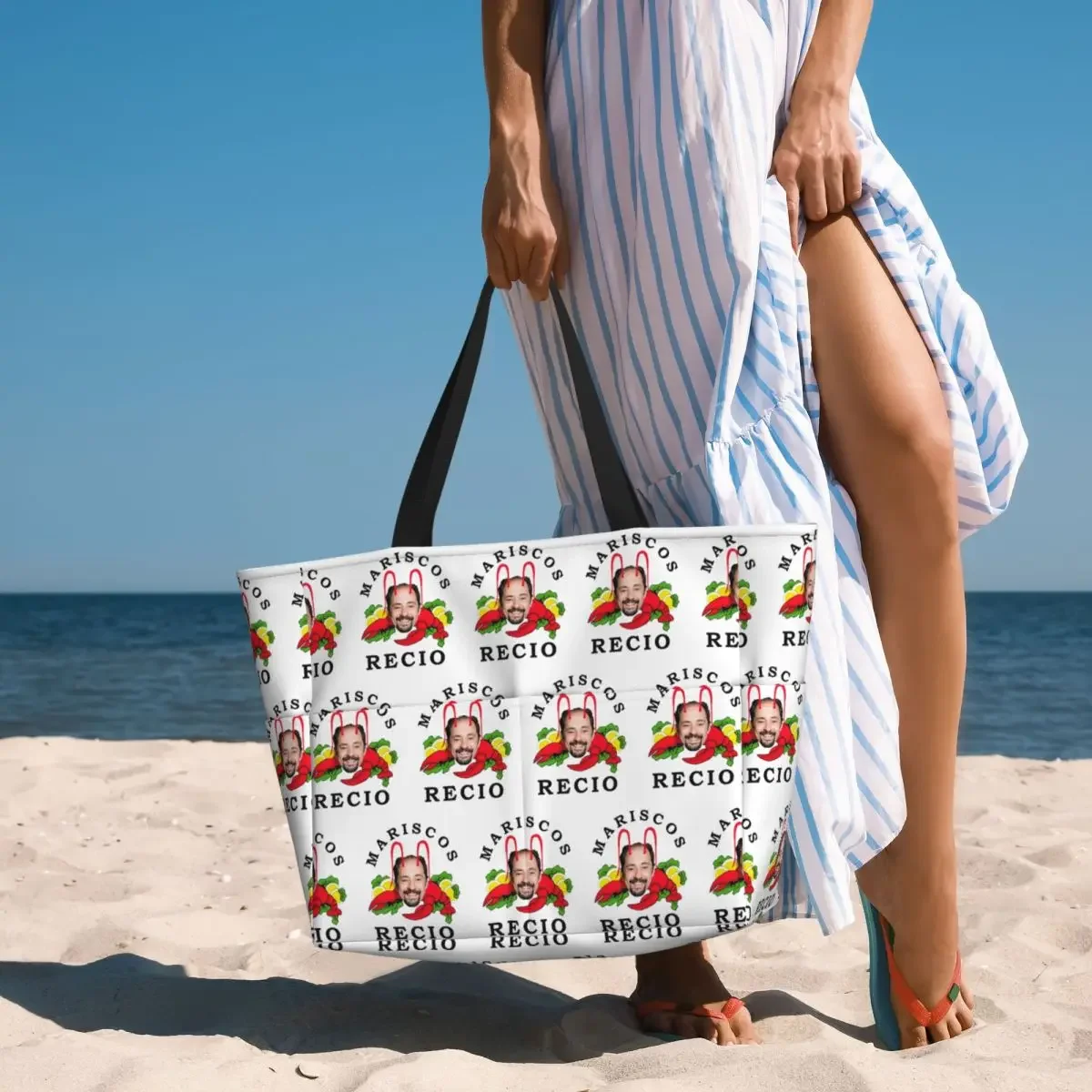 Antonio Recio Beach Tote Bag Sport Gym Yoga Duffle Large Tote Bag Women Travel Bag Fitness bag
