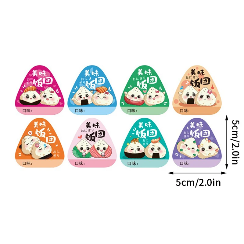 

80Pcs Triangle Rice Ball Packing Bag Stickers Nori Seaweed Onigiri Sushi Bag Stickers Sushi Making Mold Tools Bento Accessories