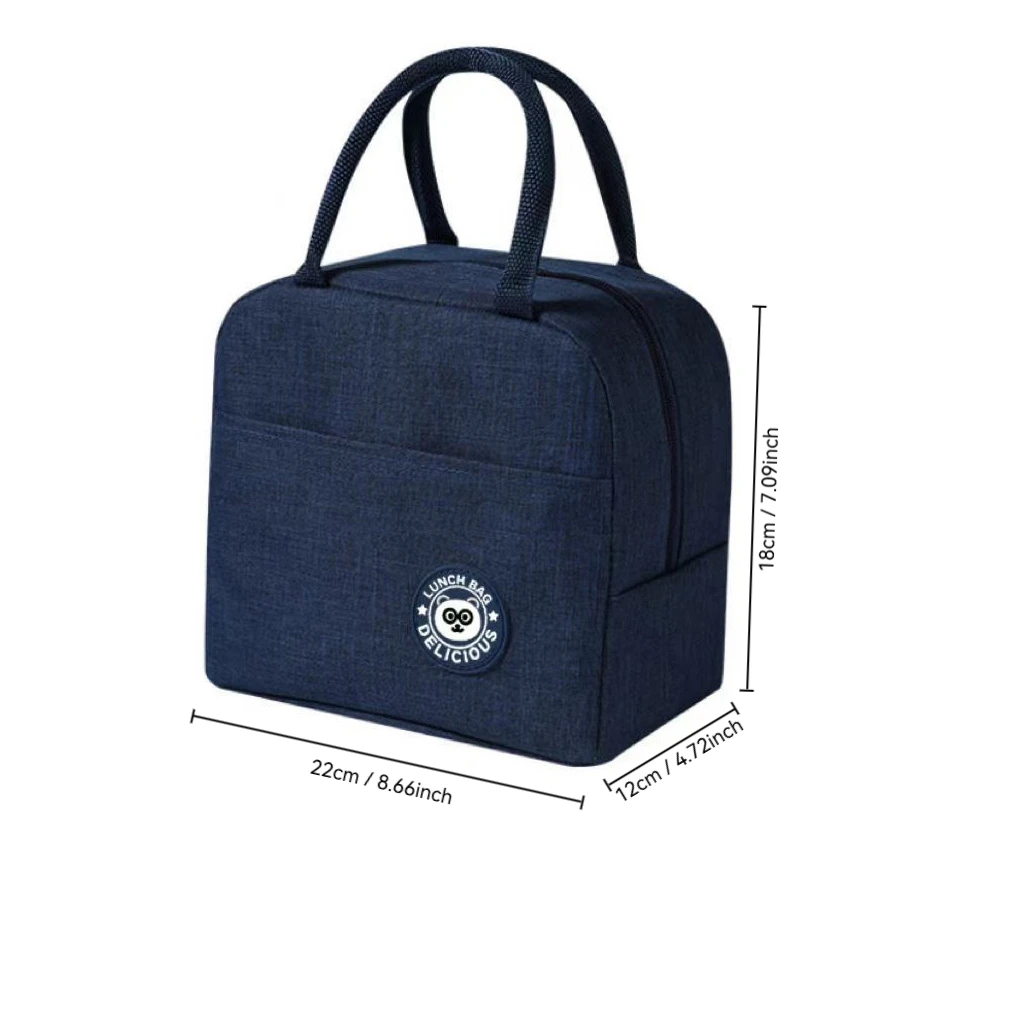 حقيبة غداء معزولة للرجال والنساء - حقيبة تبريد الغداء المحمولة، حقيبة طعام حرارية للاستخدام المكتبي والمدرسة والسفر