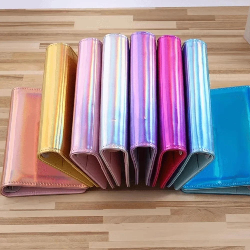 Colorful Envelope Challenge Notebook Cash Budget Loose-leaf Money Saving Binder Multi Pockets PU Leather Budget Binder