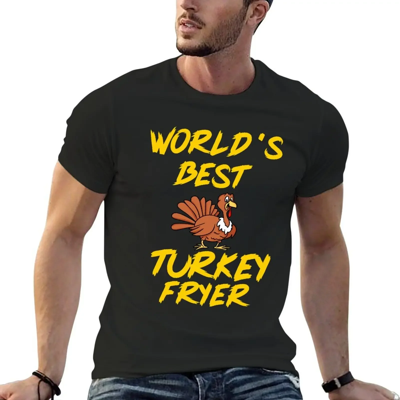 

World's Best Turkey Fryer Tshirt | Thanksgiving Shirt | Funny Holiday Tshirt | Husband Shirt Hubby Gift Gift for Him T-Shirt