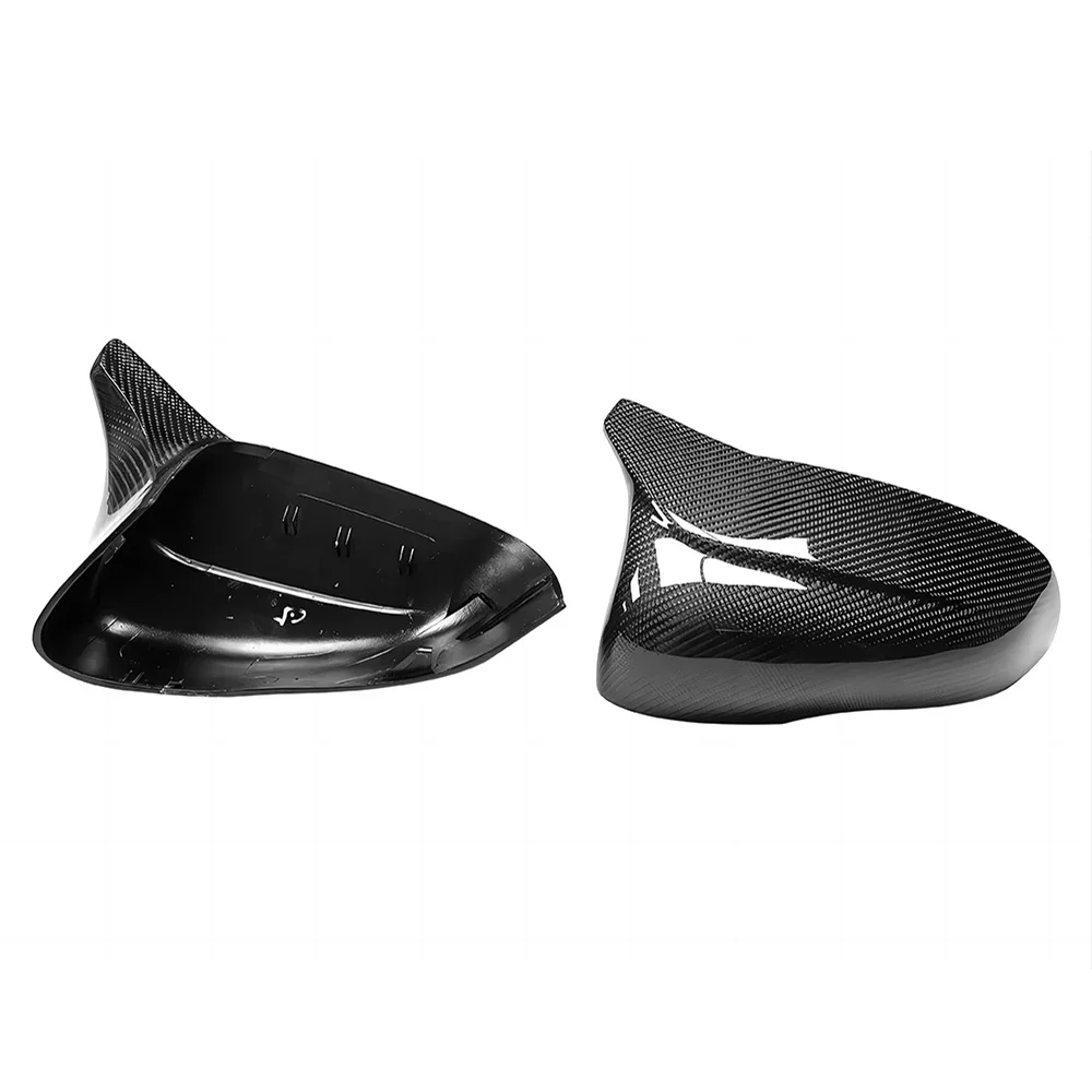 재규어 XF XE XEL XK XJL I-페이스 교체 백미러 커버 캡, M 스타일 탄소 섬유 케이싱 쉘
