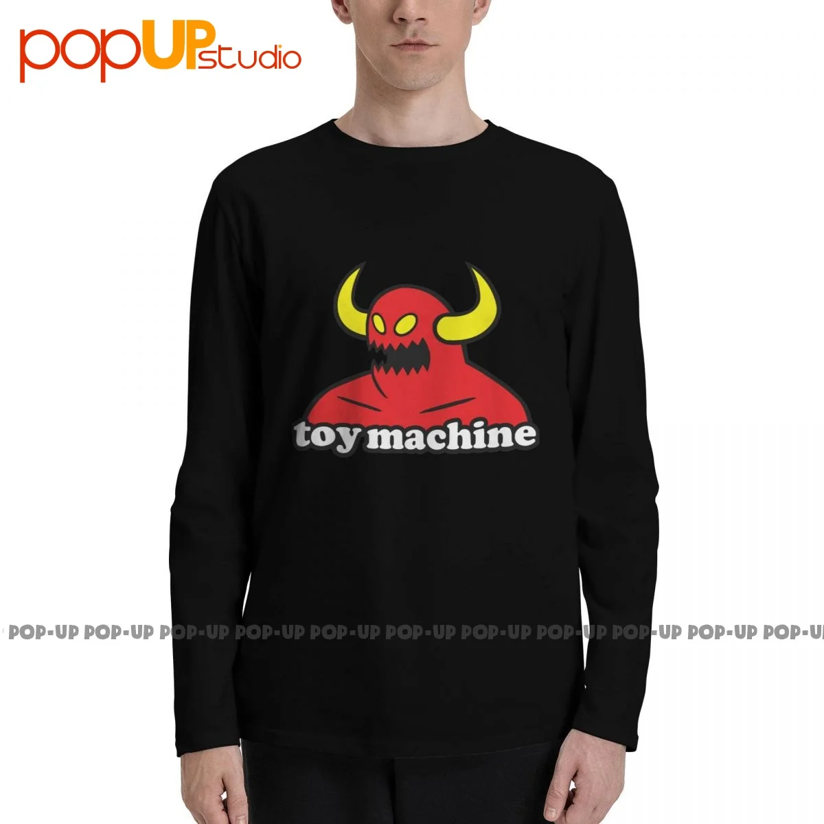 Toy Machine Skate Board Long Sleeve T-Shirts T-shirt Tee Cute Design Hot Deals High Quality