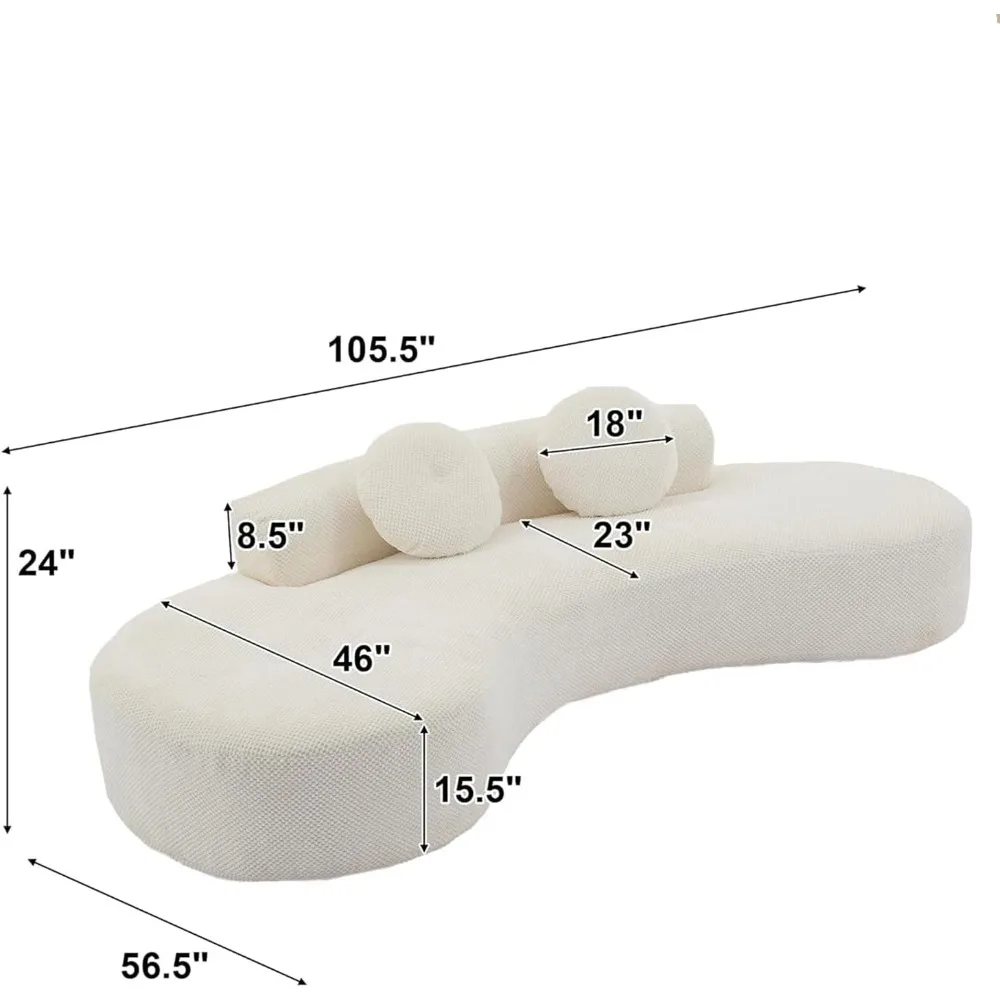 أريكة مقسمة على شكل سحابة من إسفنج الذاكرة، أريكة صالة حديثة كبيرة الحجم بأربعة مقاعد لغرفة المعيشة والشقق