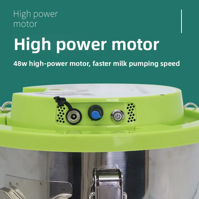 All-in-One Electric Milking Machine with Pulsation – Rechargeable Portable Milker for Cows, Goats & Sheep