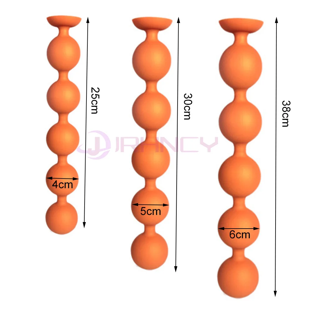 4/5/6cm Anal Beads Men Prostate Massage Soft Silicone Anal Balls Vagina/Anal Plug Spawning Expansion Training Big Butt Plug