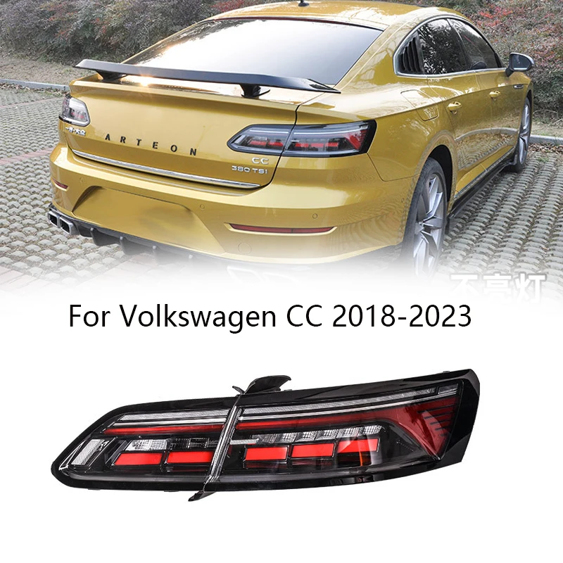 

Автомобильные аксессуары для Volkswagen CC Задний фонарь 2018-2023 VW CC Задний фонарь DRL Противотуманный тормозной сигнал поворота Реверс