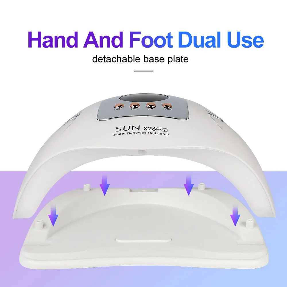 X26MAX 81LED Nail Dryer LED UV Lamp for Nails Gel Polish Dryer Light Professional Nail Art Accessories Curing Gel Toe Nails