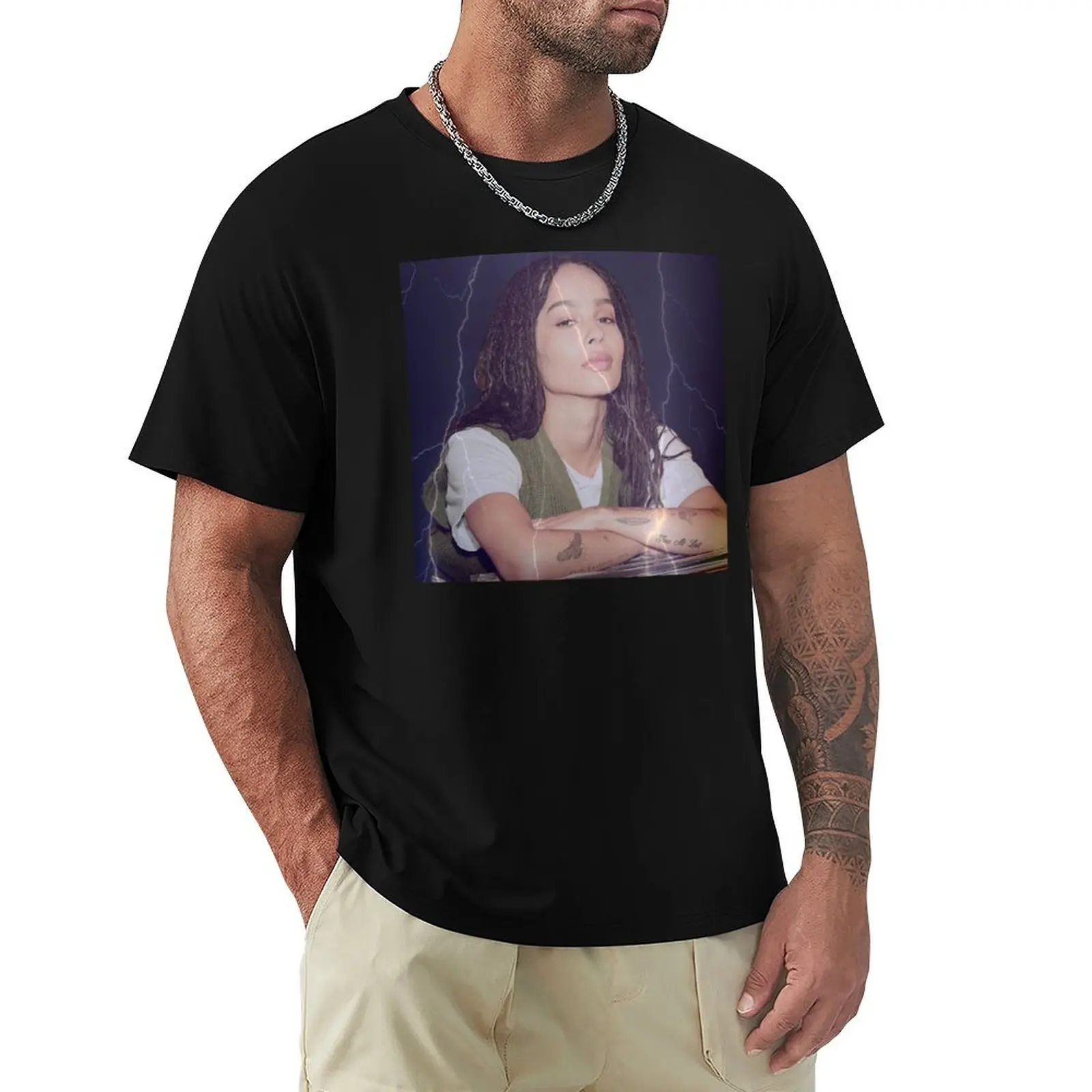 

Zoe Kravitz T-Shirt Sports Basic Short Sleeve T-Shirt