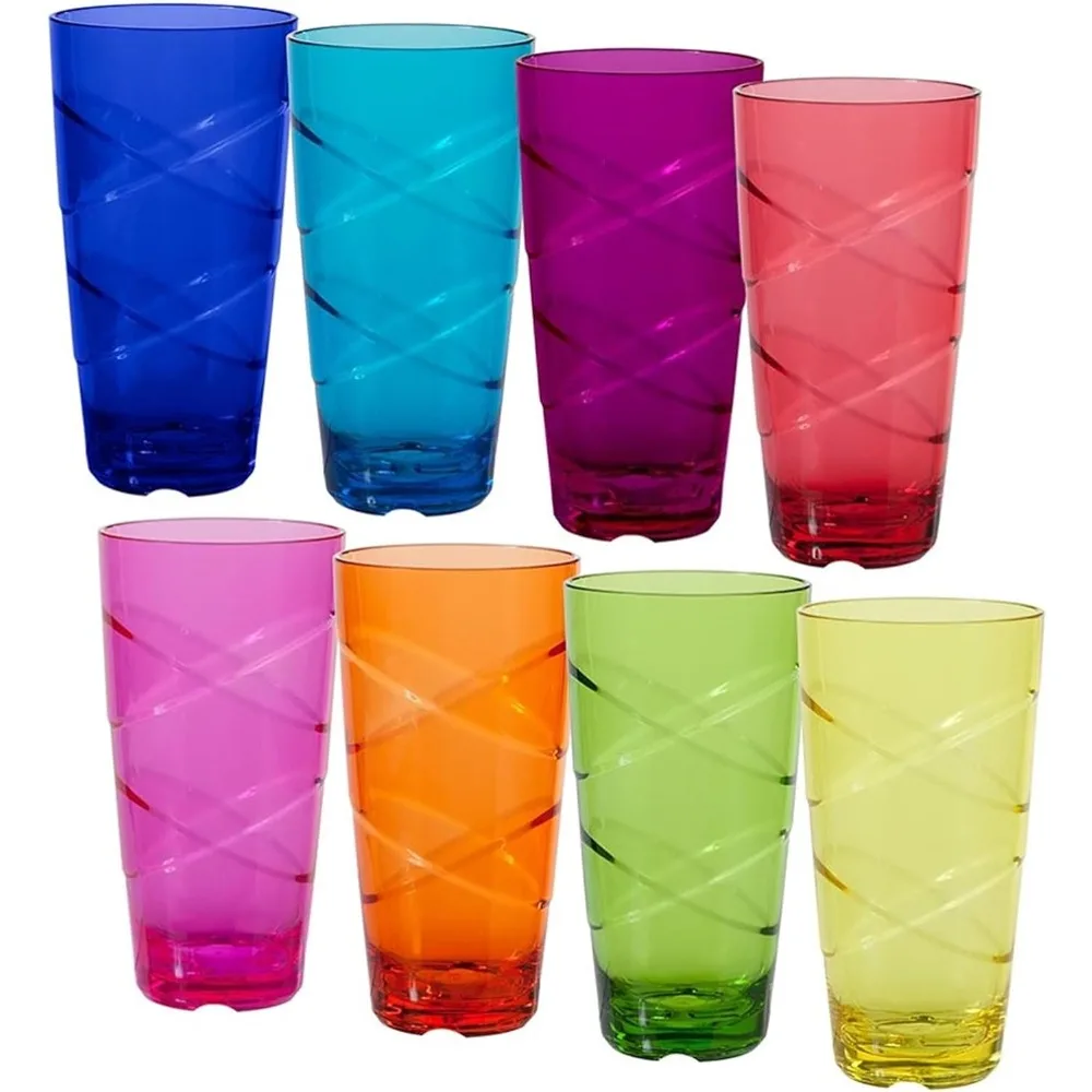 

Circus Set of 8, 24 Ounces Tumbler Set, 24 oz, Multicolor (CIR08MULTI)