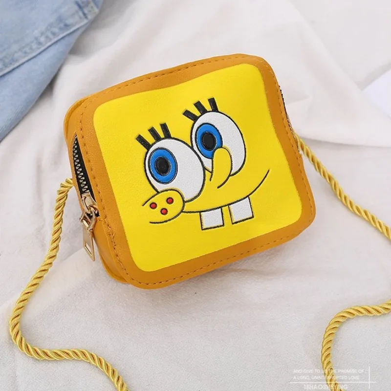 SpongeBob Patrick Star Shoulder Bag Cartoon Crossbody Bags Anime Creative Girl Coin Purse Kids Key Money Storage Wallet Handbag