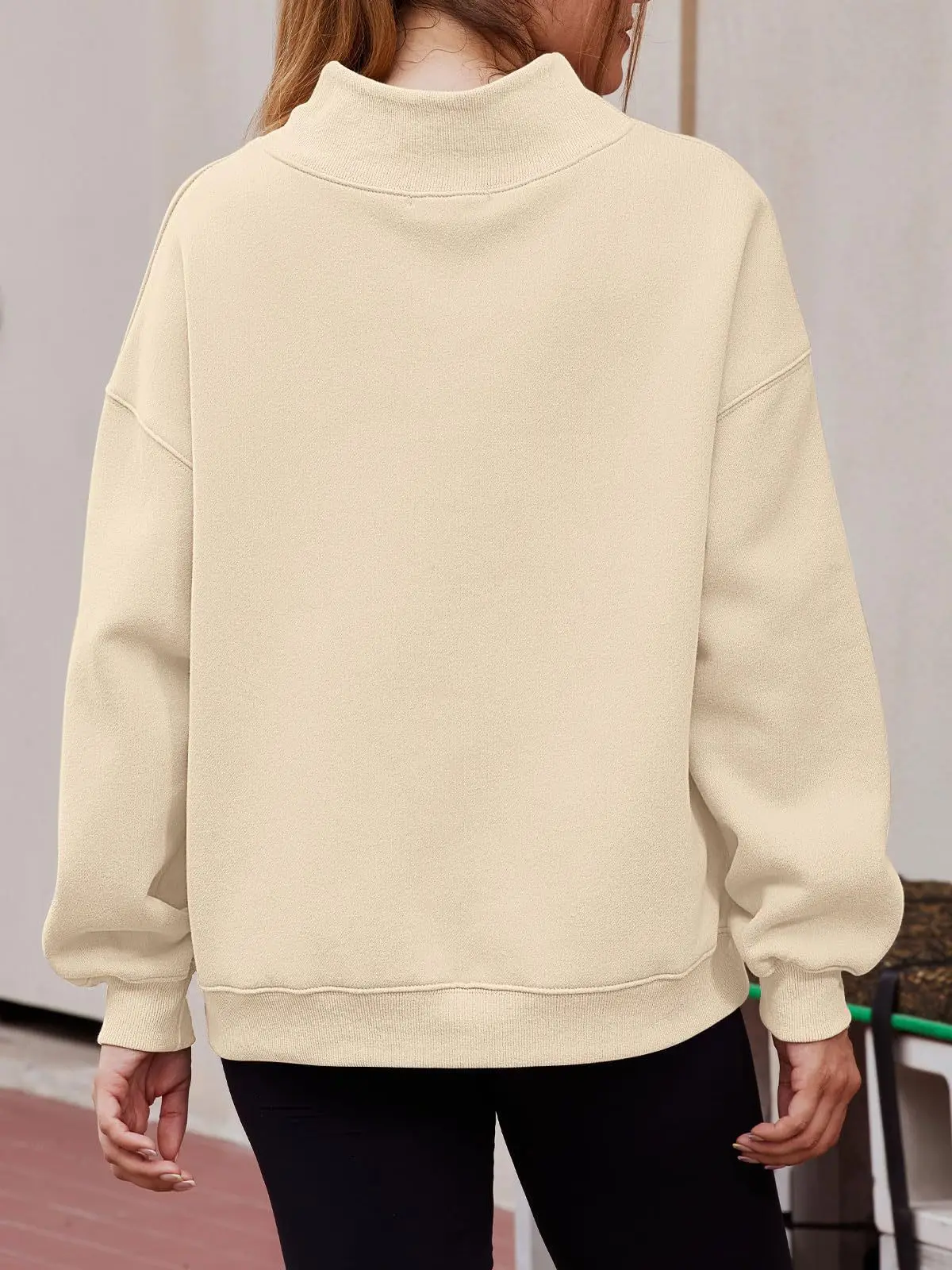 Womens-Oversized-Mock-Neck-Sweatshirt-Shoulder-Cut-Out-Design-Solid-Color-Long-Sleeve-Autumn-Lazy-Fit-Casual-Commuter-Pullover-T