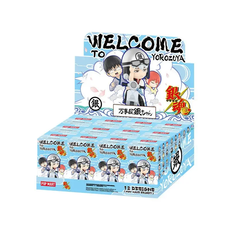 

Genuine POPMART Gintama Welcome To Yorozuya Series Blind Box Trendy Toys Desktop Decoration Collectible Mystery Box As Gifts