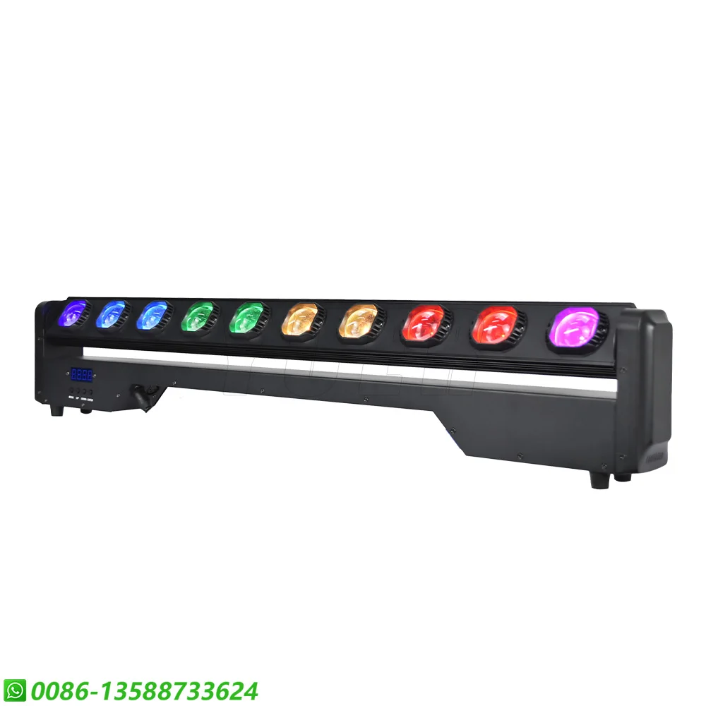 YUER LED 10x30W RGBW 4w1 Moving Bar Light Beam Strobe Effect Strobe Horse Racing DMX RDM Control For Concert Club Stage Lights