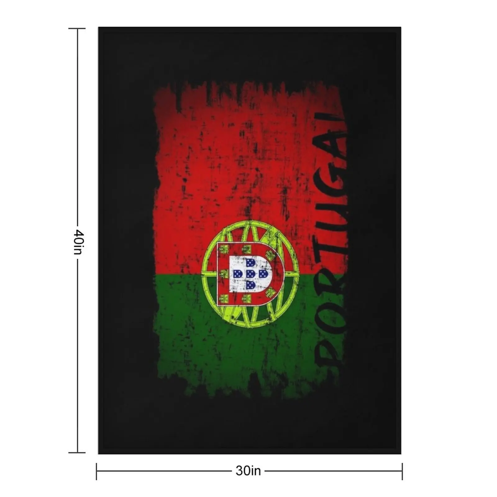 Portugal - Put up the Flag! Throw Blanket Luxury Designer Decoratives Warm Luxury Blankets Sofas Of Decoration Furry Blankets