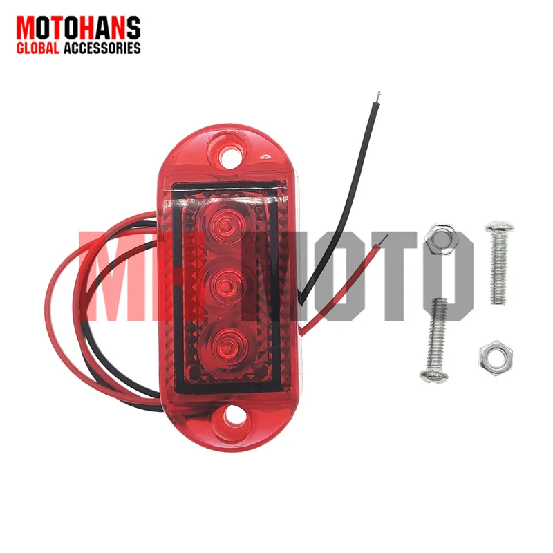 1PC CAR LED CLEARANCE LIGHT SIDE MARKER TRUCK TRAILER LORRY LAMP 2LINE 50000H DC DC 12-24V FOR SIDE MARKER LIGHTS REAR LIGHT