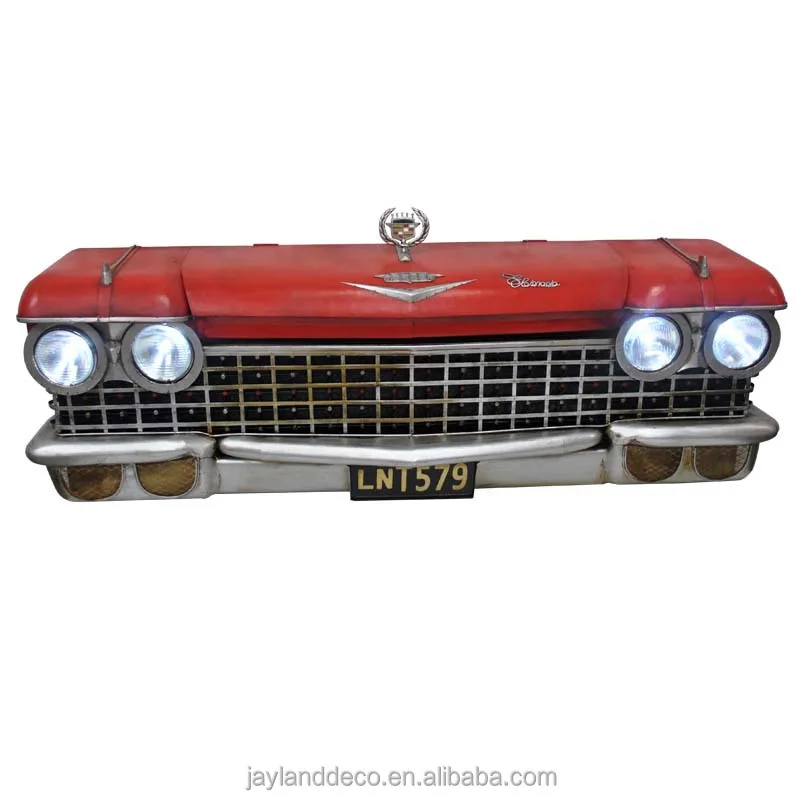 

Vintage Iron Chevy Car Model Storage Box Metal Crafts Sculpture Cabinet As Wall Decor for Father's Day Bar Shop Furniture