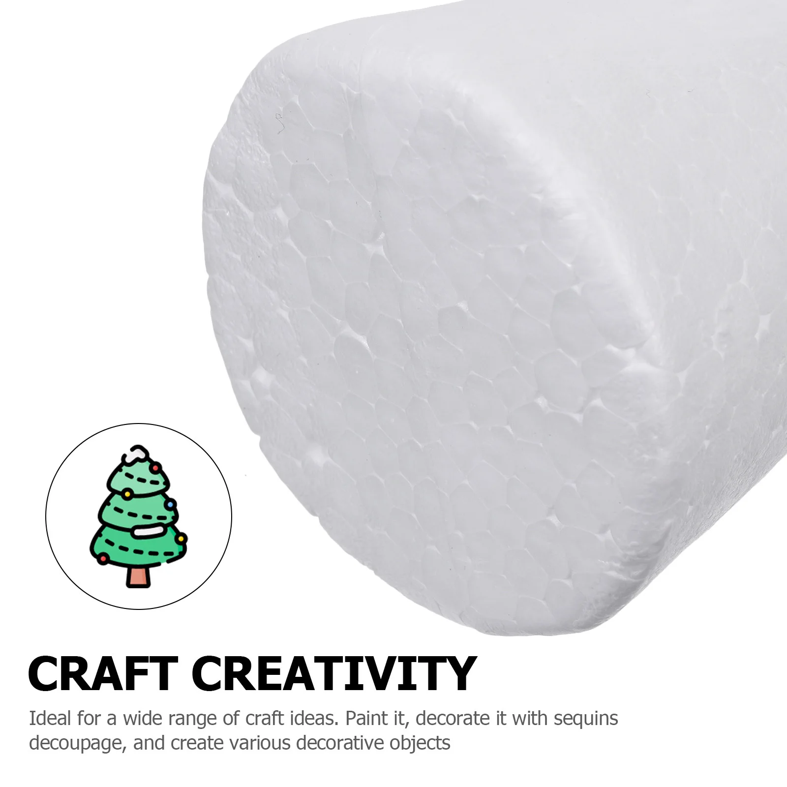 

24Pcs Christmas Tree Craft Cones White Handmade DIY Materials Lightweight Foam for Ornaments Party Decoration