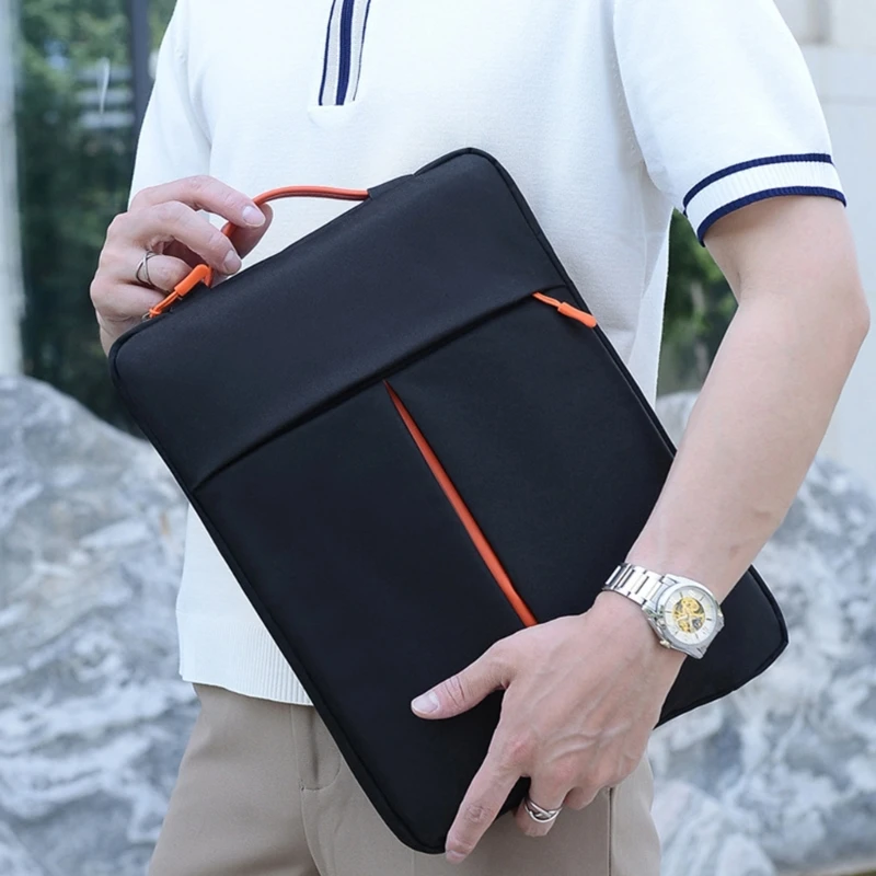 Tas Tangan Lengan Notebook Casing Laptop Tahan Percikan untuk Komputer 11-16 Inci Tas Pembawa Anti Gores Tas Pelindung Portabel