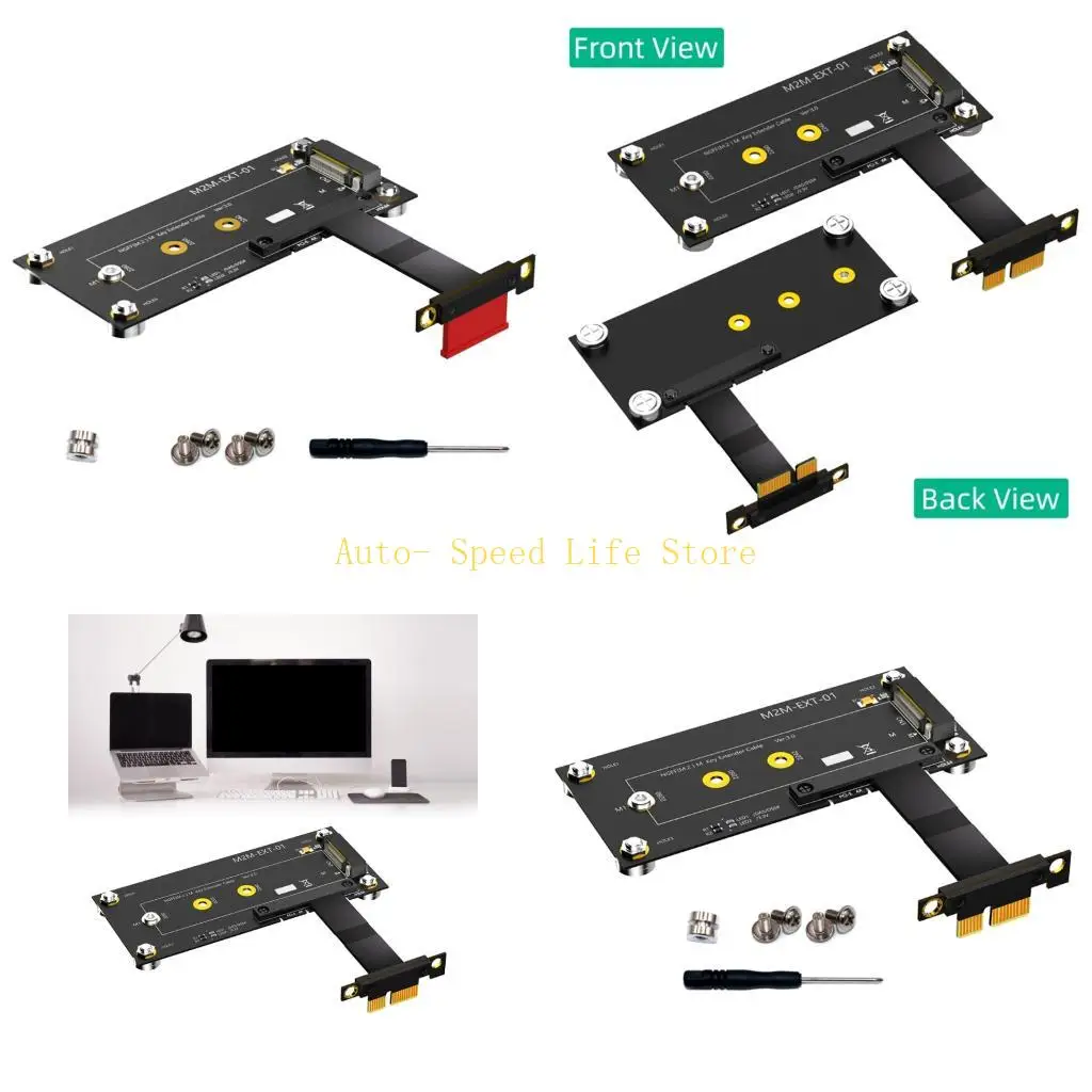 

02DA NVME SSDS в PCIE 1X Extension Cable 10000 Тесты заводок PCBS Стабильные характеристики