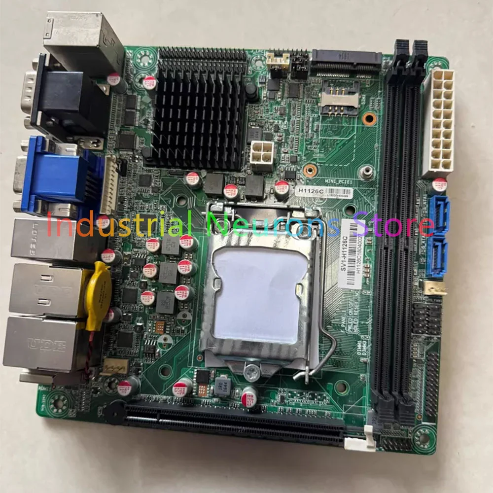 17 * 17 Dual Gigabit Ethernet Port Industrial Control Motherboard DDR4 VGA+HDMI RS232 serial port SV1-H1126C