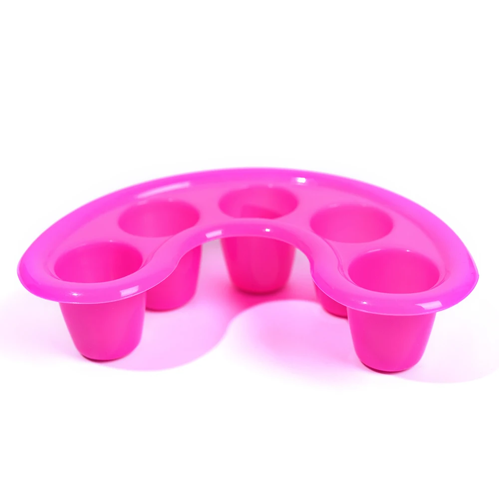 1/3pcs Nail Art Soaker Bowl fünf Finger erweichen Poliermittel entferner Warmwasser schale Nagel Spa Bad Behandlung Maniküre Salon Werkzeuge