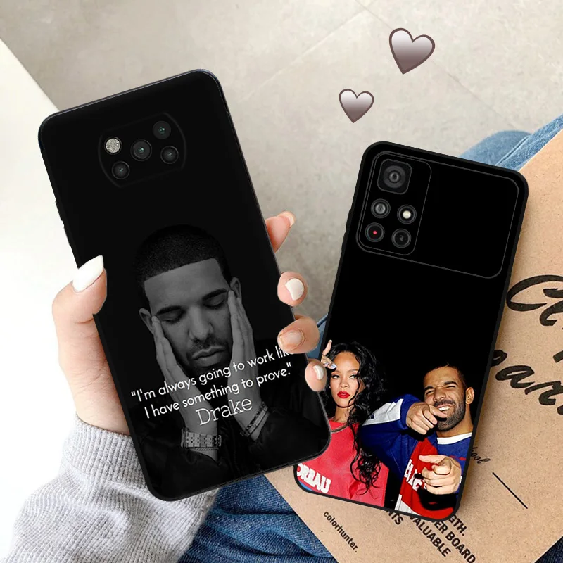 Soft Cases for Xiaomi Mi Poco X4 Pro F3 F4 GT F5 X3 X5 5G M4 M3 M5S C51 C50 C40 M5 Listen To Drake Black Phone Case Cover