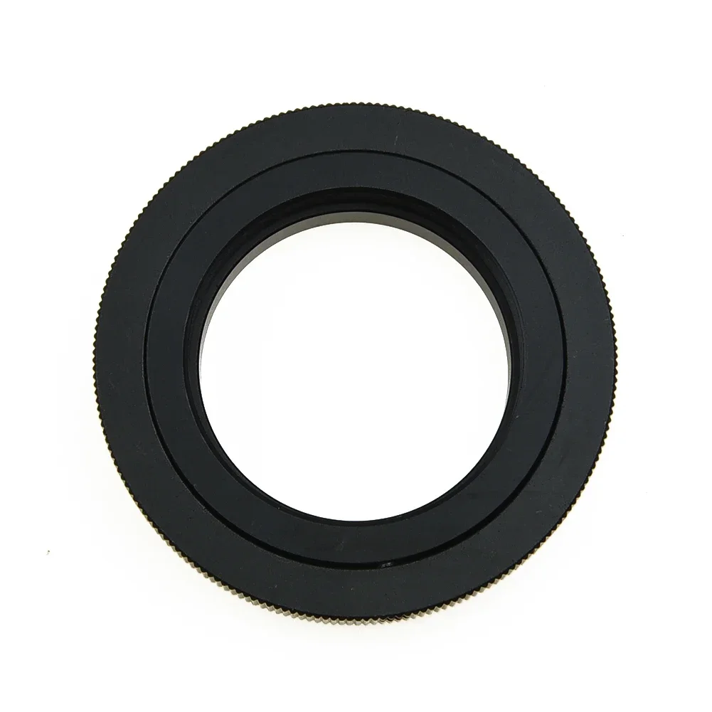 Adaptador de lente de piezas, accesorio negro de repuesto para cámara, microscopios de Metal, piezas de montaje, anillo de T2-m42, útil y práctico