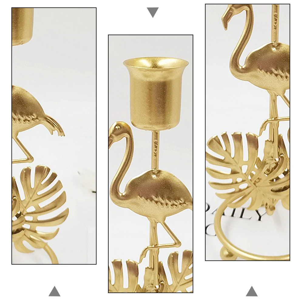 

1pc Creative Nordic Leaf Aroma Candlestick Heat Wear Resistant Decorative Iron Art Candleholder For Wedding Home Office