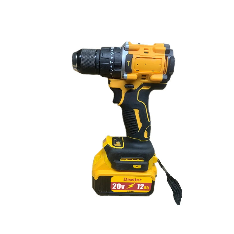 พลังใหม่สำหรับแบตเตอรี่ลิเธียม DEWALT 20V ชาร์จไร้แปรงขนาดกะทัดรัดไขควงไฟฟ้ามือสว่านกระแทก DCD805