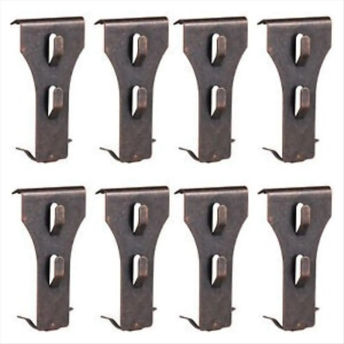 A13M 8 Brick Clips for Hanging Brick Hooks Brick Clips for 2-1/4In to 2-3/8In Tall Bricks Metal Brick Hook Spring Steel Clips