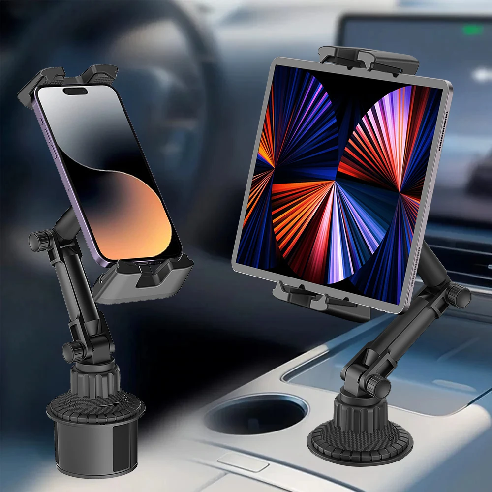 

Универсальный держатель для чашки 2 в 1, подставка для планшета, модернизированный держатель для чашки с длинной шеей, держатель для iPad, вращающийся на 360° для всех мобильных телефонов/планшетов