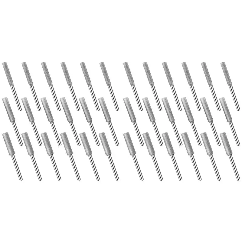 A01F-36Pcs Diamond Chainsaw Sharpener Bits,3 Size Stone Chain Saw Chainsaw Sharpener Tool For Chain Saw Stone Jewelry Wood